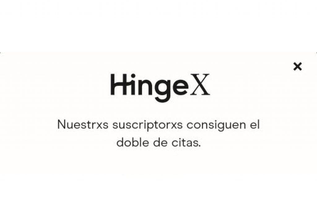 Hinge X opiniones