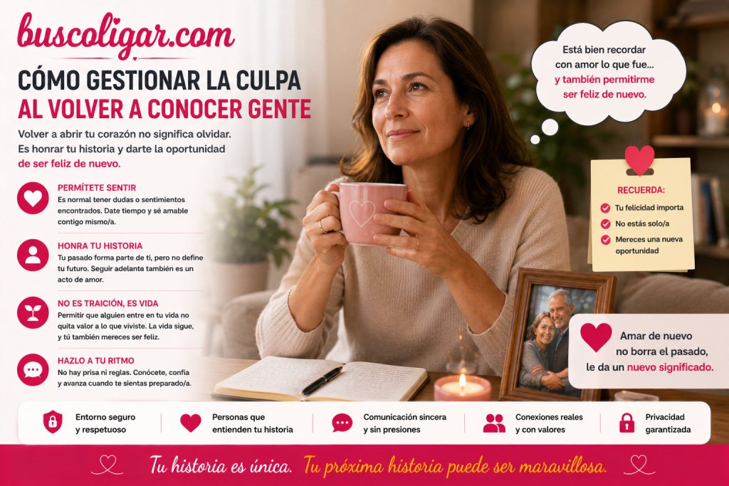 Cómo gestionar la culpa al volver a conocer gente