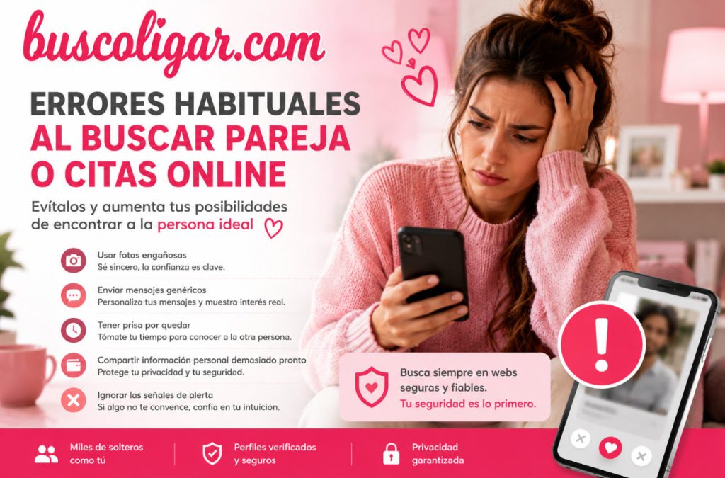 errores al buscar pareja online