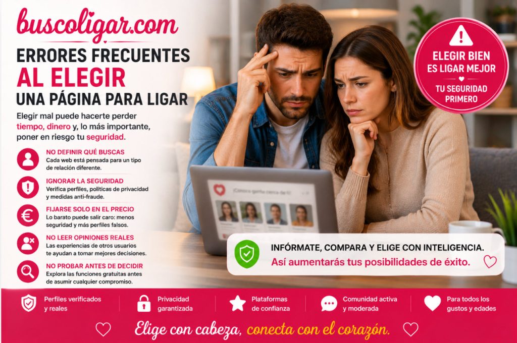 errores al elegir una pagina para ligar