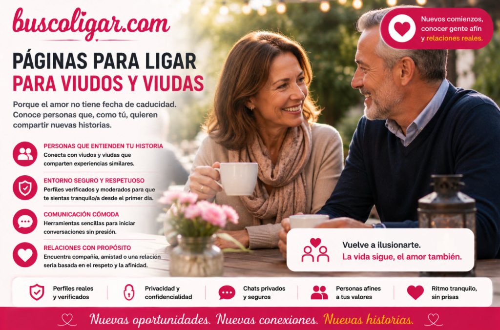 Páginas para ligar para viudos y viudas